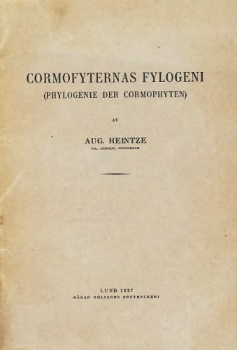 Cormofyternas fylogeni