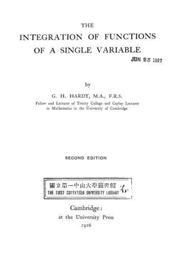 The integration of functions of a single variable