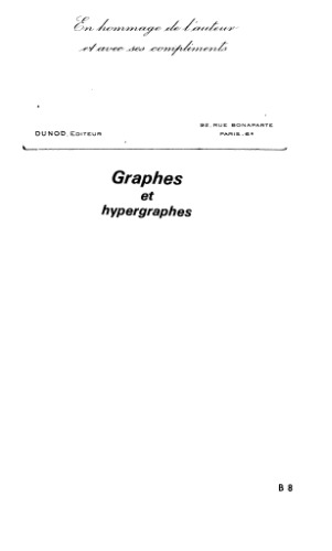 Graphes et hypergraphes