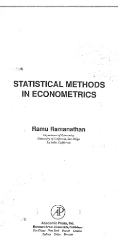 statistical methods in econometrics