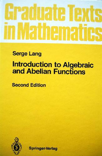 Introduction to Algebraic and Abelian functions