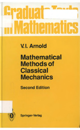 Mathematical methods of classical mechanics