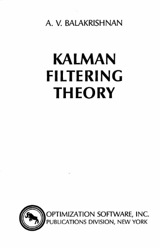 Kalman filtering theory