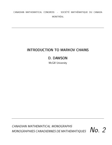 Introduction to Markov chains