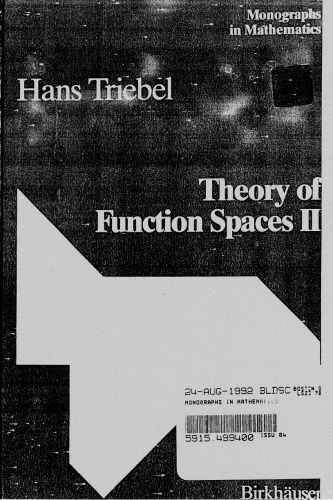 Theory of function spaces