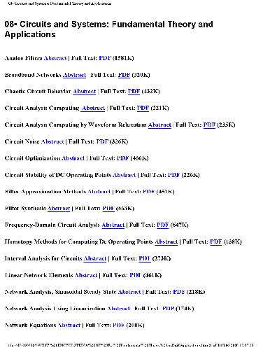 08.Circuits and Systems - Fundamental Theory and Applications