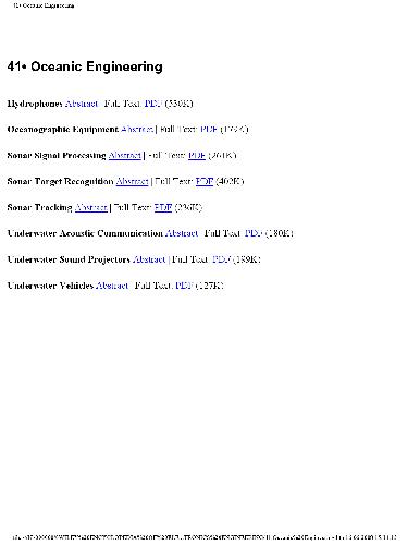 41.Oceanic Engineering