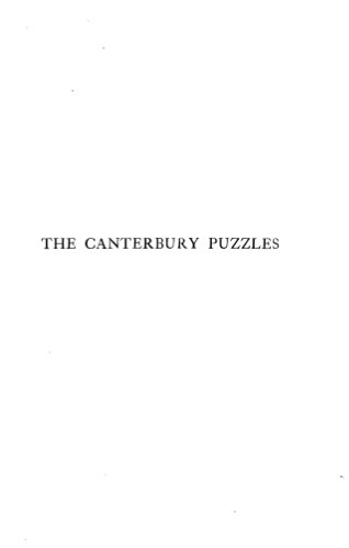 The Canterbury Puzzles