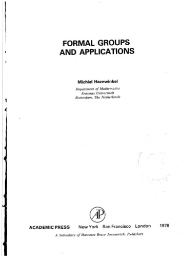 Formal groups and applications MAtg