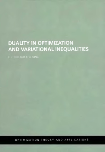 Duality in Optimization and Variational Inequalities