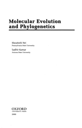 Molecular Evolution and Phylogenetics