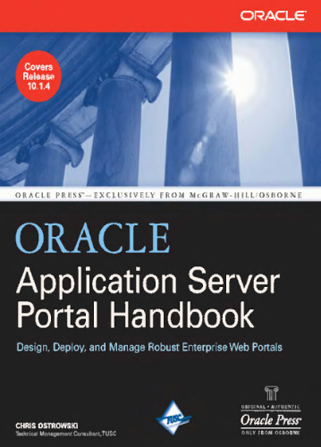 Oracle Application Server Portal Handbook