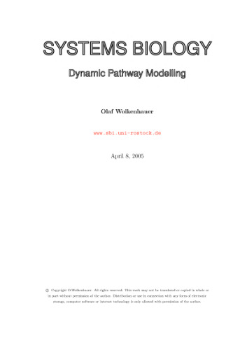 Systems biology - dynamic pathway modeling