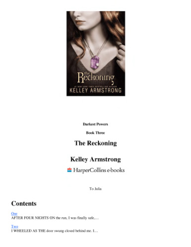 The Reckoning (Darkest Powers, Book 3)