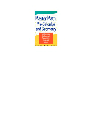 Master Math: Pre-Calculus and Geometry (Master Math Series)