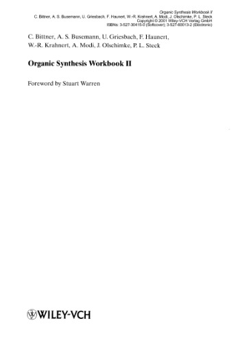 Organic Synthesis Workbook II (No.2)