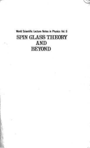 Spin Glass Theory and Beyond 