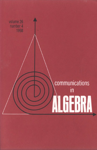 Communications in Algebra, volume 26, number 4