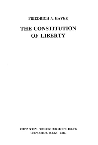 The Constitution of Liberty