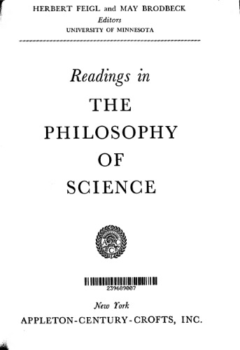 Readings in the Philosophy of Science