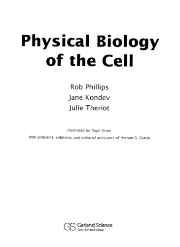 Physical Biology of the Cell