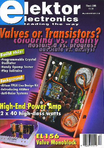 Elektor Electronics. 2005. March. Volume 31. No 341