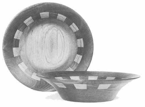 Fine Wood Working. Checkered Bowls Winter