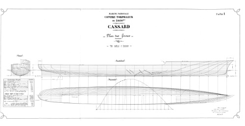 Чертежи кораблей французского флота: CASSARD 1931