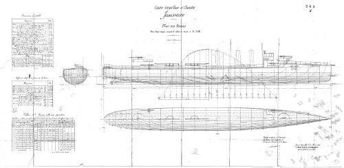 Чертежи кораблей французского флота - JANISSAIRE 1910