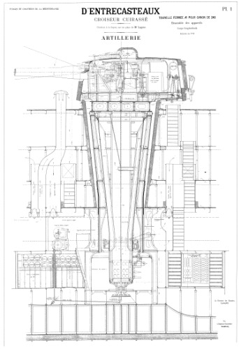 Чертежи кораблей французского флота - D ENTRECASTEAUX 1896