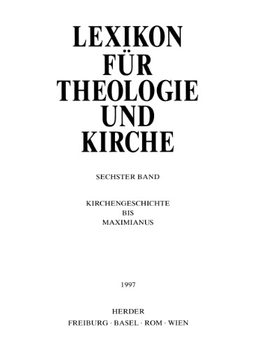 Lexikon für Theologie und Kirche (LThK3) - Band 6  