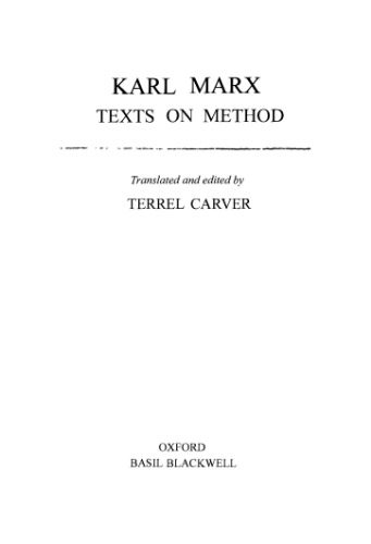 Texts on Method  