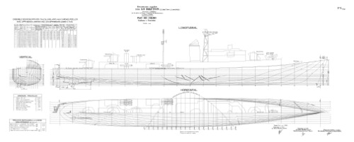 Les dessins de navires de la marine française - LE BRETON 1955