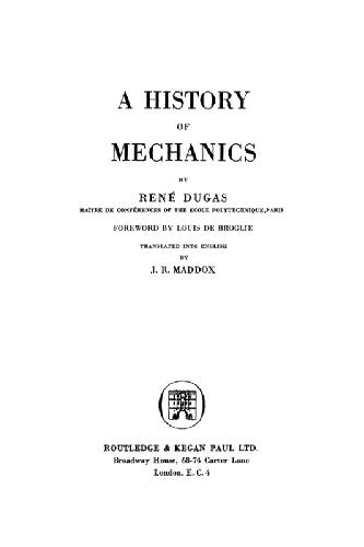 The history of mechanics