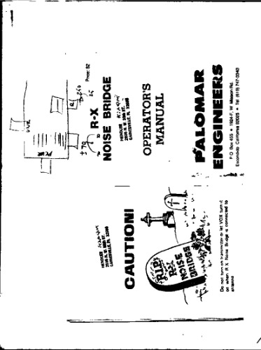 Palomar Engineers R-X Noise Bridge (Ham)