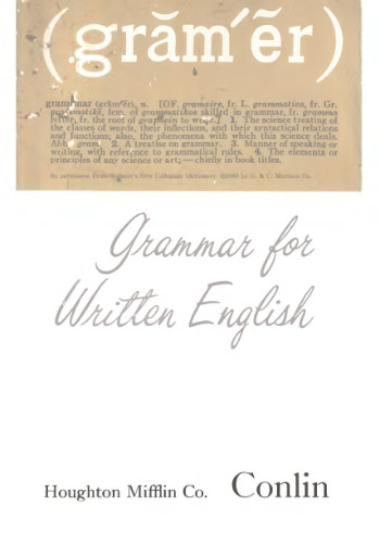 Grammar for written English