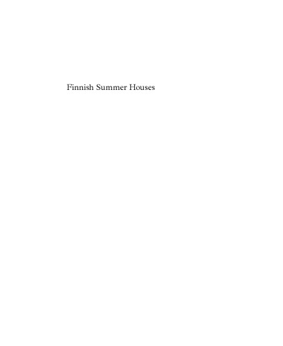 Finnish Summer Houses