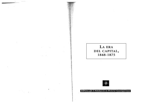 La era del capital, 1848-1875