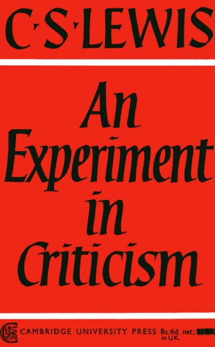 Experiment in Criticism