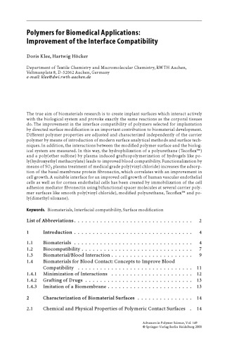 Biomedical Applications Polymer Blends