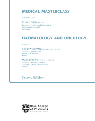 Haematology and oncology