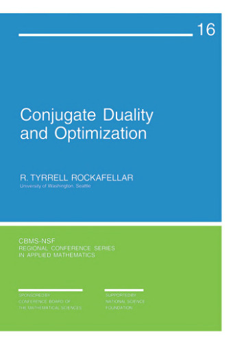 Conjugate duality and optimization