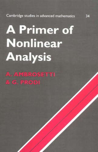 A primer of nonlinear analysis