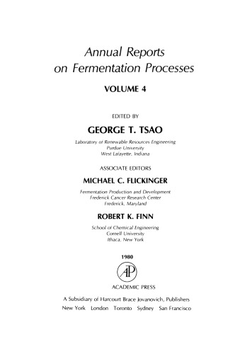 Annual reports on fermentation processes. Vol.4