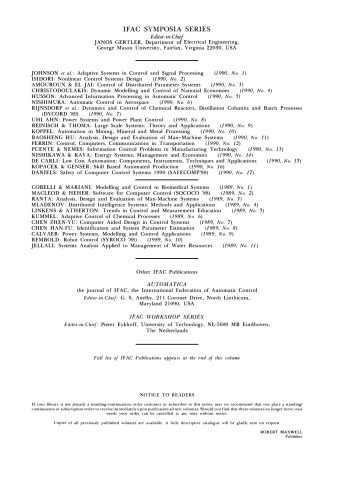 Safety, security and reliability related computers for the 1990s : Symposium : Selected papers