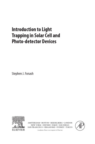 Light trapping in solar cell and photo-detector devices