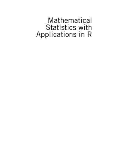 Mathematical statistics with applications in R