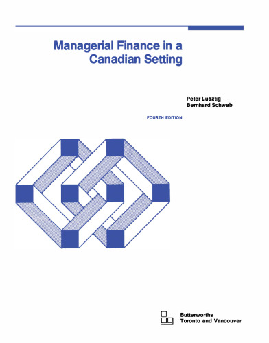 Managerial finance in a Canadian setting