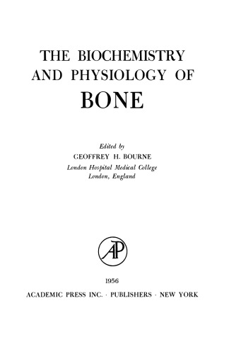 The biochemistry and physiology of bone