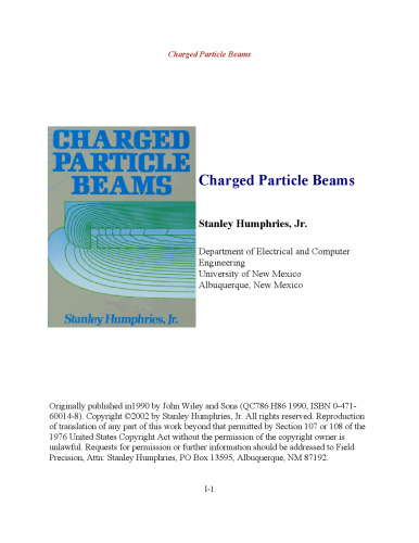 Charged Particle Beams